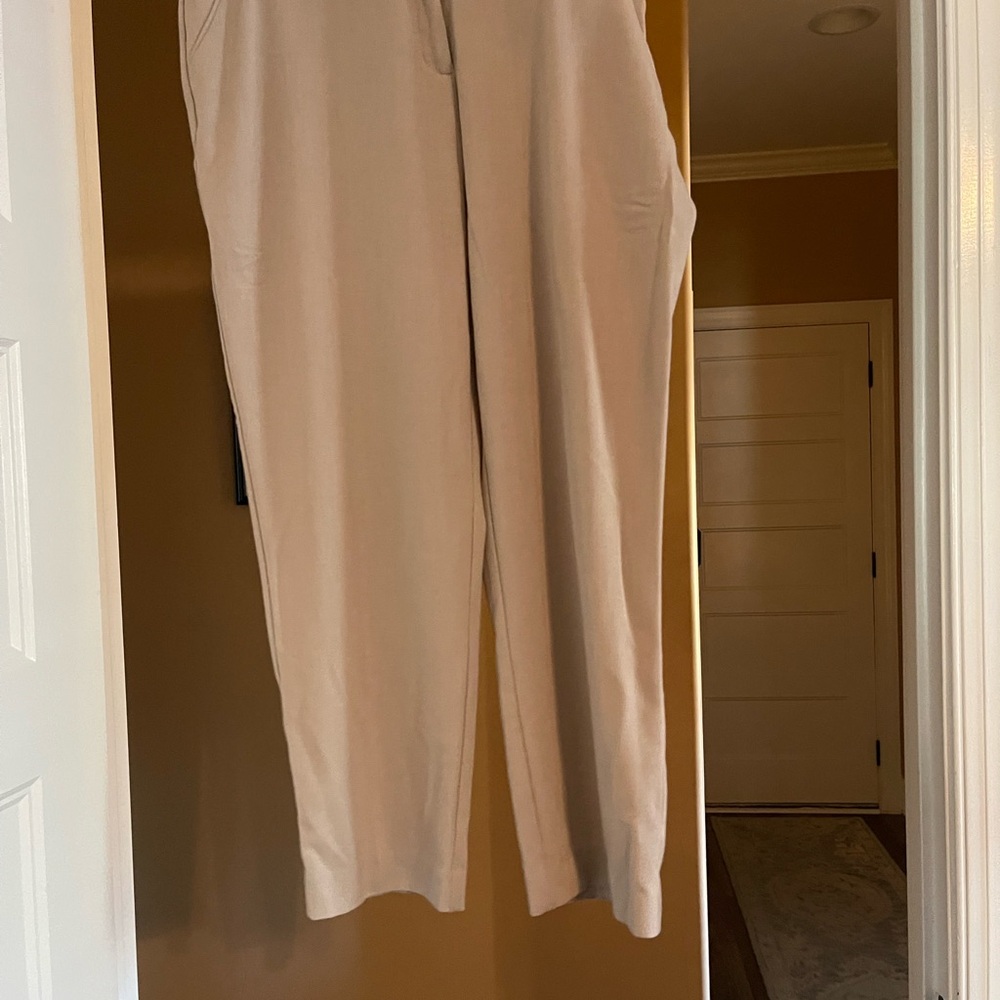 Beige Casual Pants